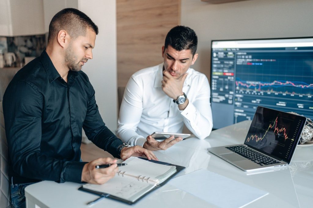 men having a meeting